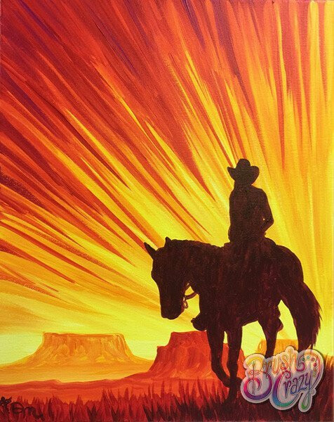Cowboy on Horse