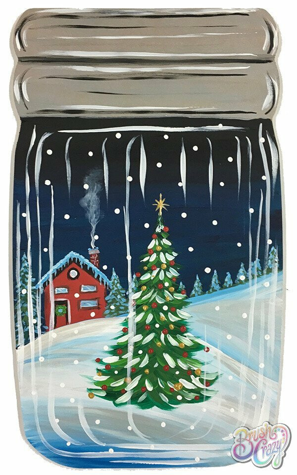 Mason Jar Snow Globe