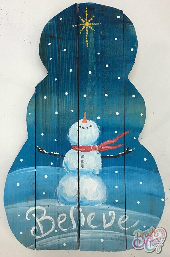 Snowman Looking Up