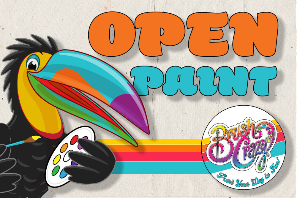 Walk in and Paint 12pm to 8pm