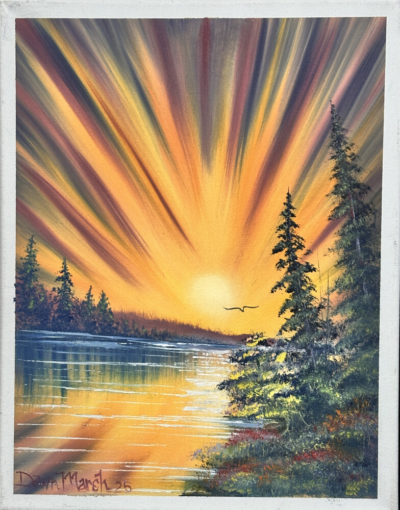 Paint with Dawn Marsh in Bob Ross style