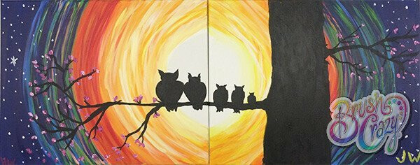 Owl Family Tree Date Night