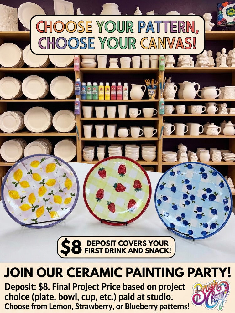 Fruit Painting Party on Ceramics!