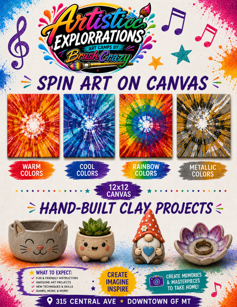 Artistic Explorations Art Camp!