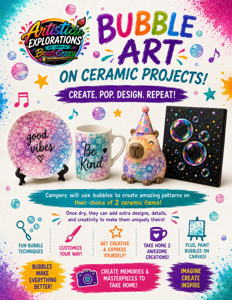Artistic Explorations Art Camp!
