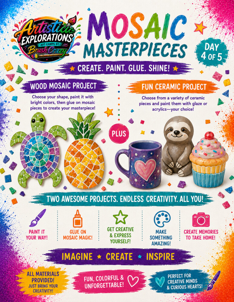 Artistic Explorations Art Camp!