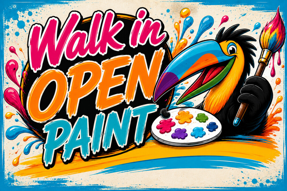 Walk in &amp; Paint 11am-9pm