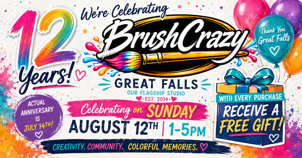 Brush Crazy 12 Year Birthday Bash