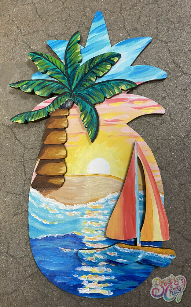 3D Pineapple Sailboat