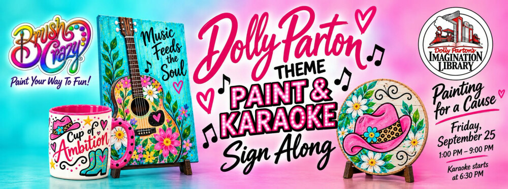 Painting For a Cause (Dolly Parton) &amp; Karaoke 6:30