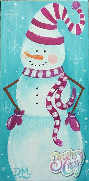 Snowman in Pink