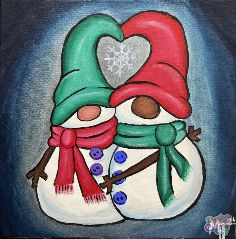 Hugging Snowmen