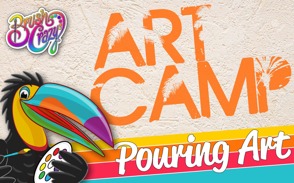 Summer Camp Pouring Art!