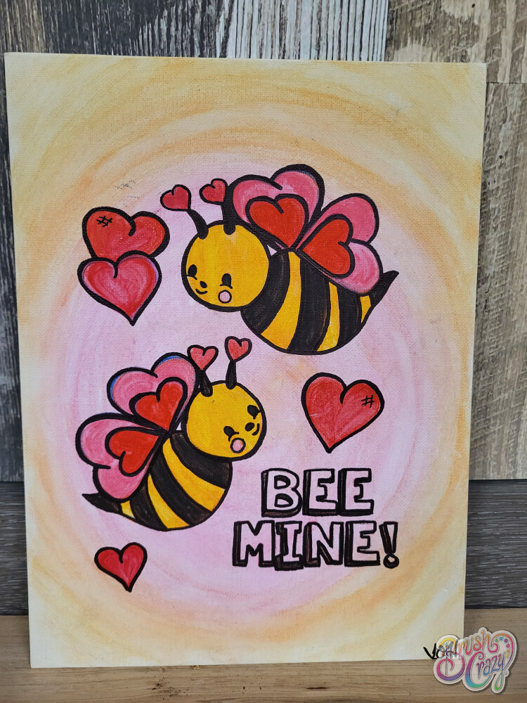 Bee Mine Watercolor