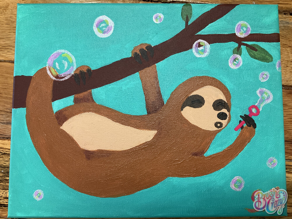 #1297 - Sloth Blowing Bubbles
