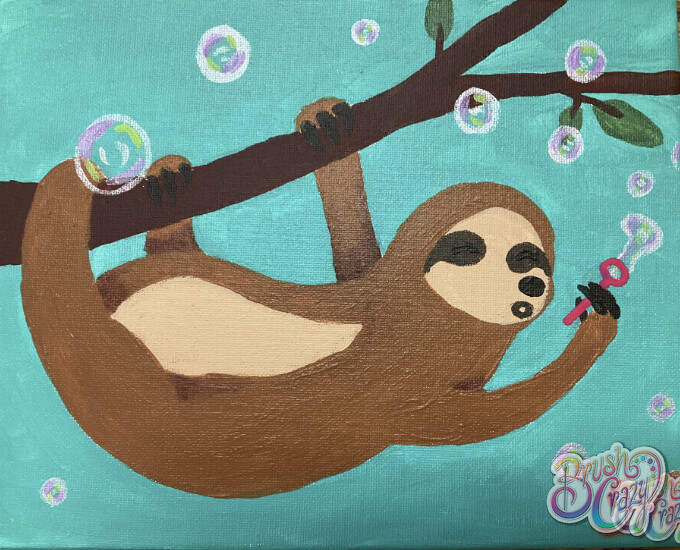 #1297 - Sloth Blowing Bubbles