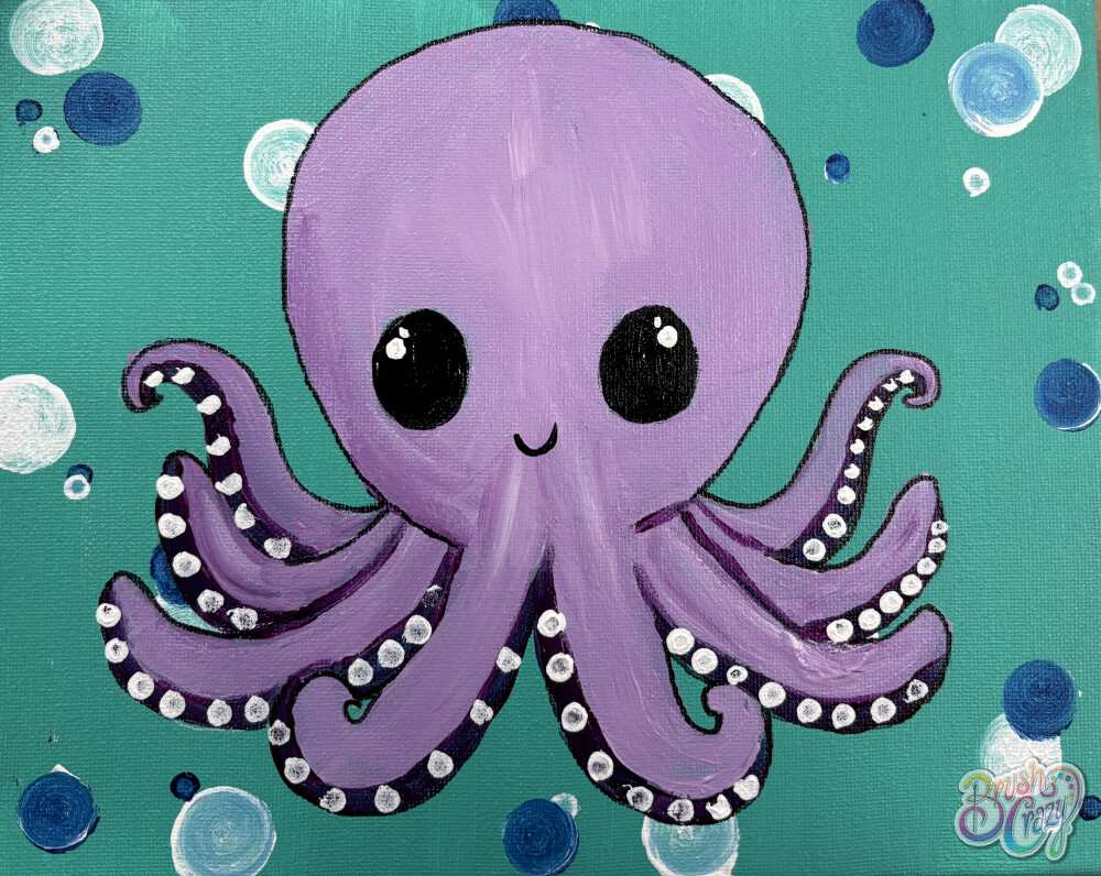 #1352 - Purple Octopus