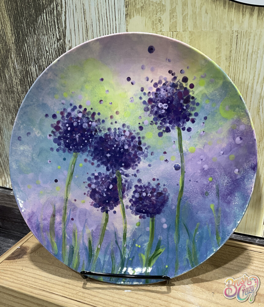 Purple Pom Pom Flower