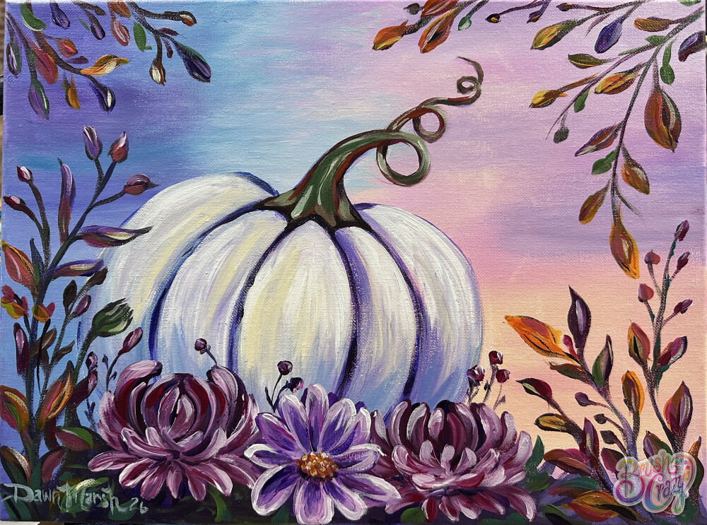 White Pumpkin in Jewel Garden