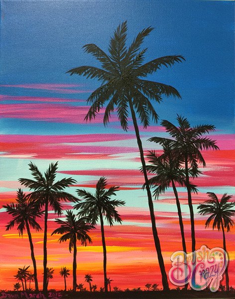 Palm Tree Tequila Sunrise