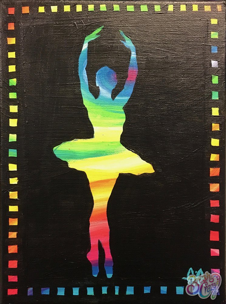 Dancer Rainbow on Black