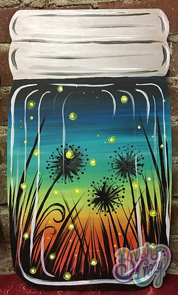 Mason Jar with Fireflies