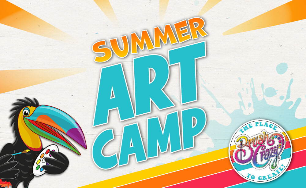 🎨 Brush Crazy Summer Art Camp – A Colorful Creative Adventure! ☀️ (DAILY RESERVATION)
