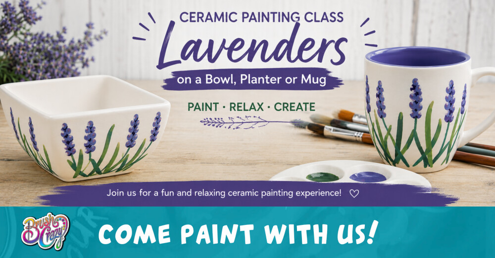 Lavender Ceramic Painting Class