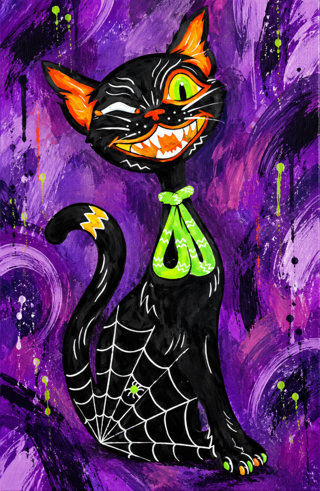 Vintage Halloween Cat